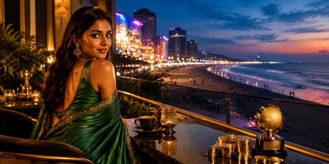Entertainment and casino interface preview at Chennai Marina Beach